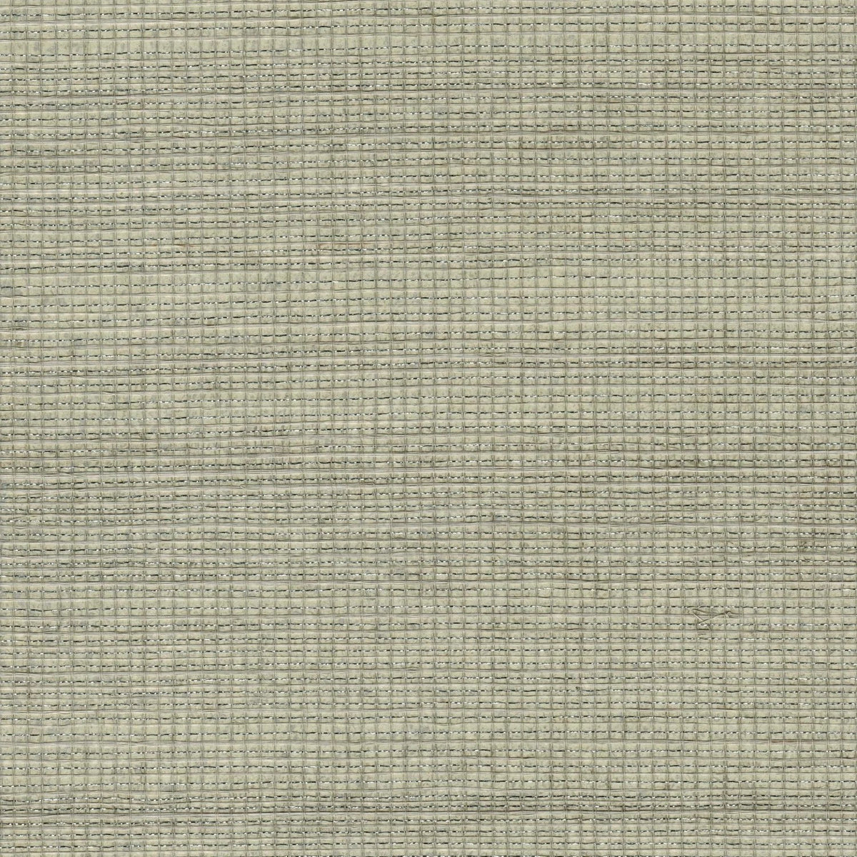 The ReBorn House TRH51173 Sisal with Metallic Yarn Wallcovering in green and neutral, colorway TRH51173.A, swatch