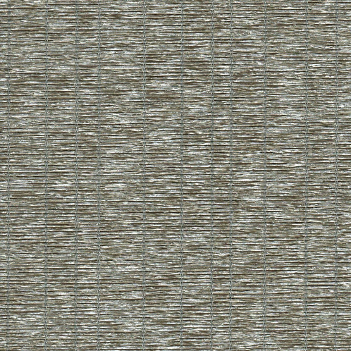 The ReBorn House TRH51180 Paperweave with Metallic Tip Wallcovering in grey and green, colorway TRH51180.B, swatch