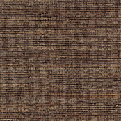 The ReBorn House TRH51185 Fine Rushcloth Wallcovering in brown, colorway TRH51185.B, swatch
