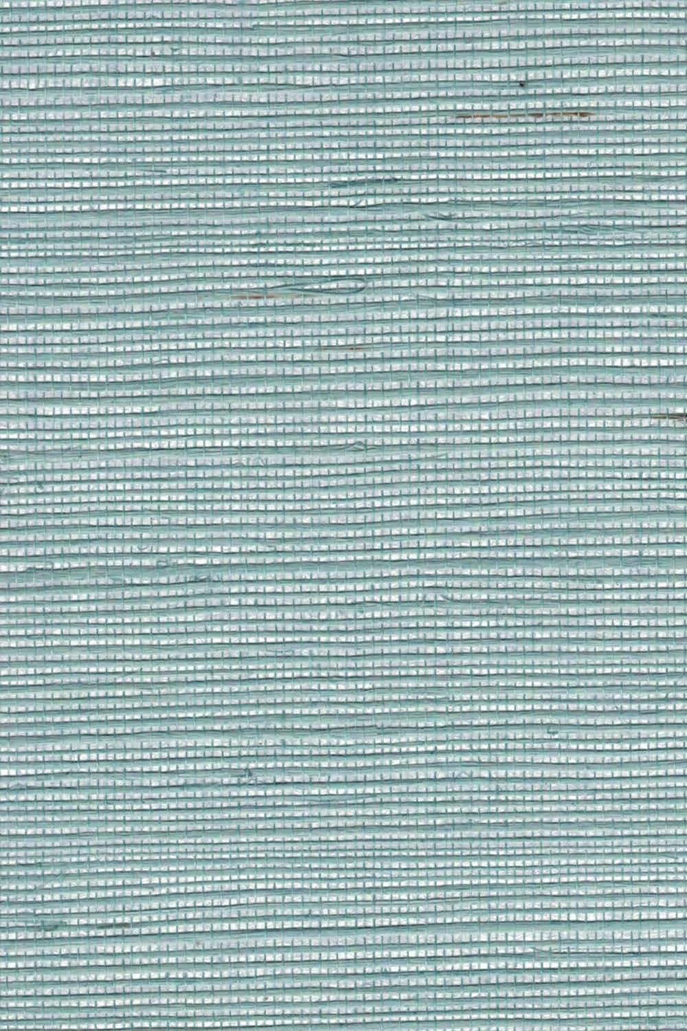The ReBorn House TRH51223 Sisal on Metallic Wallcovering in teal and grey, colorway TRH51223.D, swatch