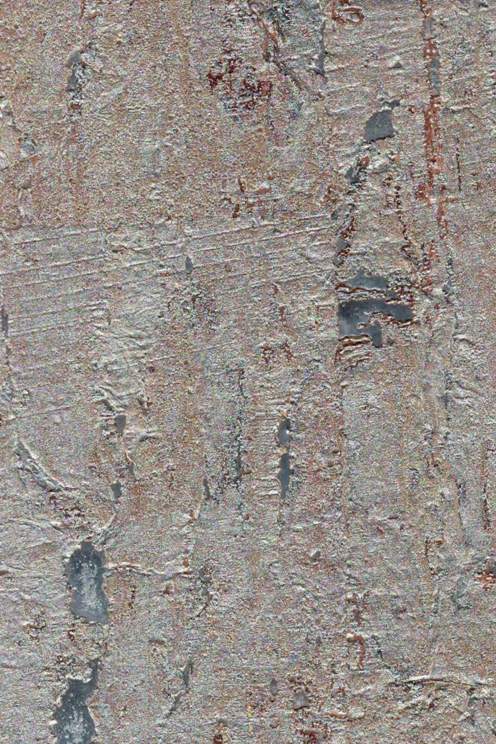 The ReBorn House TRH51225 Cork on Metallic Wallcovering in grey and brown, colorway TRH51225.A, swatch