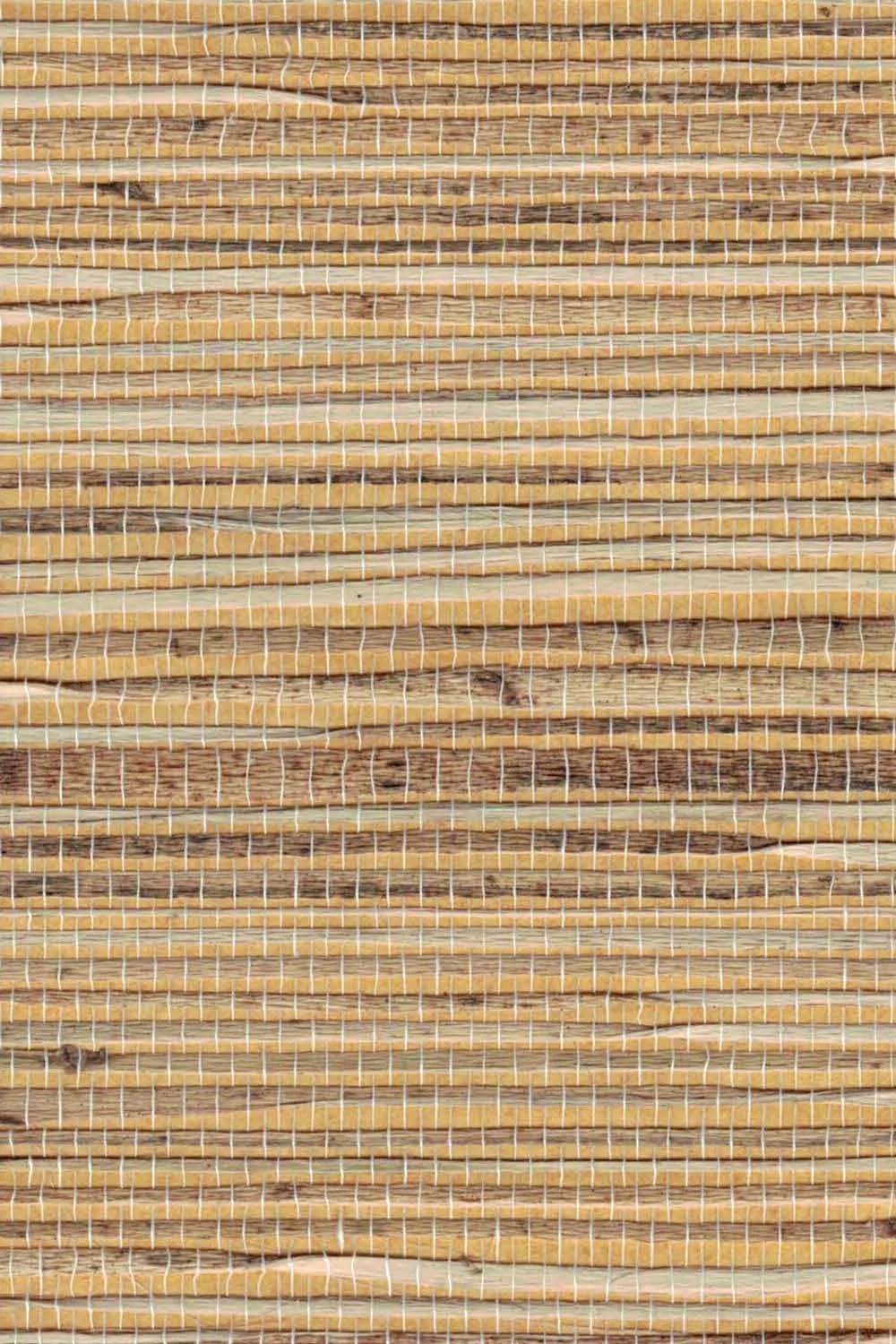 The ReBorn House TRH51240 Raw Jute Wallcovering in neutral and yellow, colorway TRH51240.A, swatch