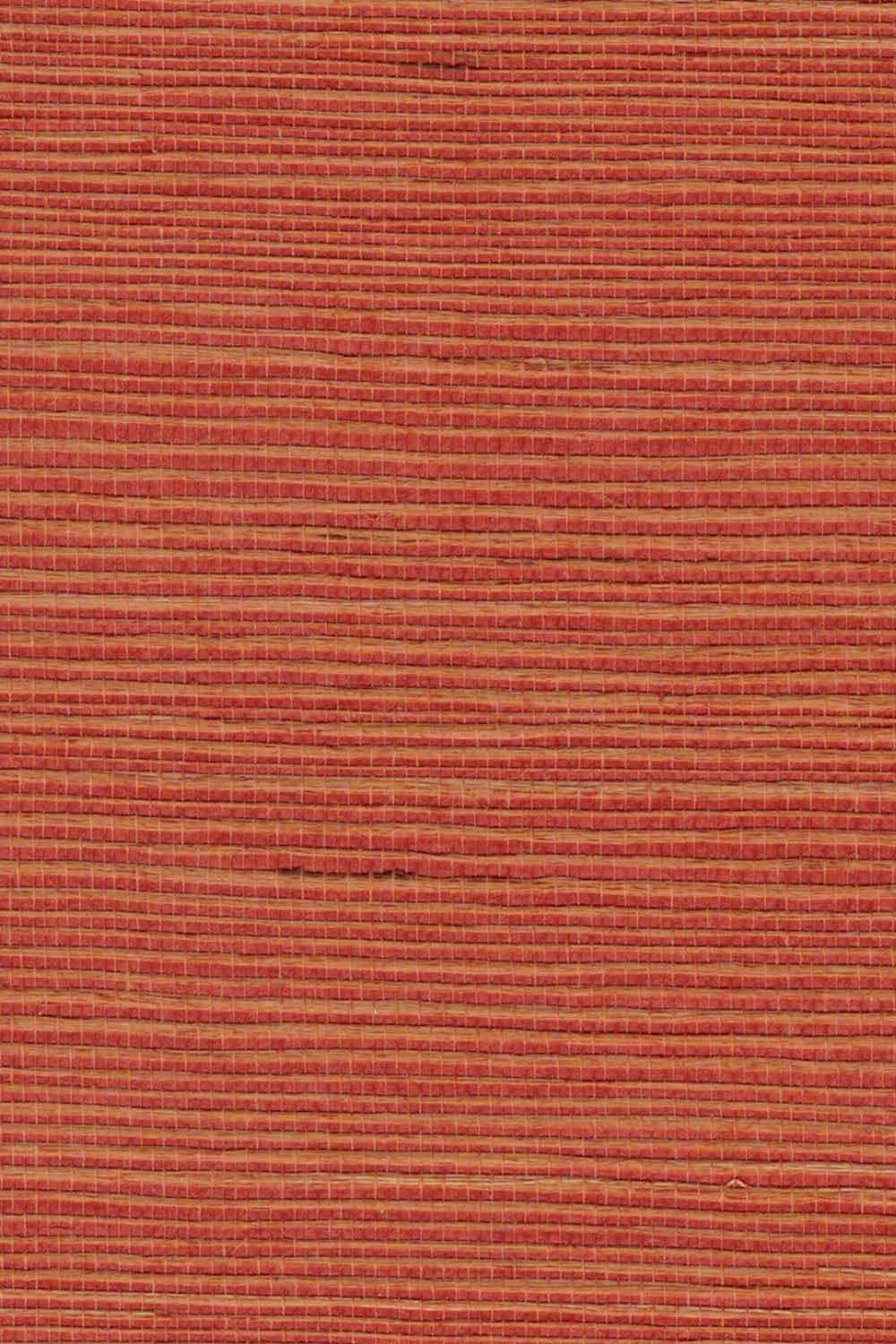 The ReBorn House TRH51252 Sisal Wallcovering in red, colorway TRH51252.A, swatch