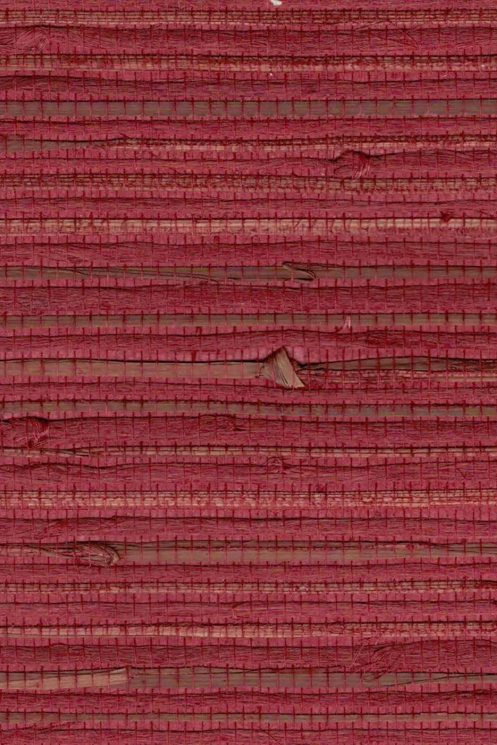 The ReBorn House TRH51253 Grass and Jute Wallcovering in red, colorway TRH51253.A, swatch