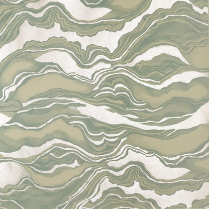 The ReBorn House TRH51278 Wallpaper in green, colorway TRH51278.A, swatch