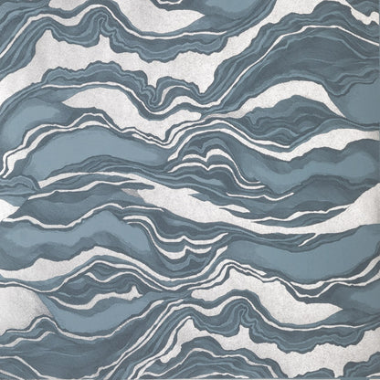 The ReBorn House TRH51278 Wallpaper in blue, colorway TRH51278.B, swatch