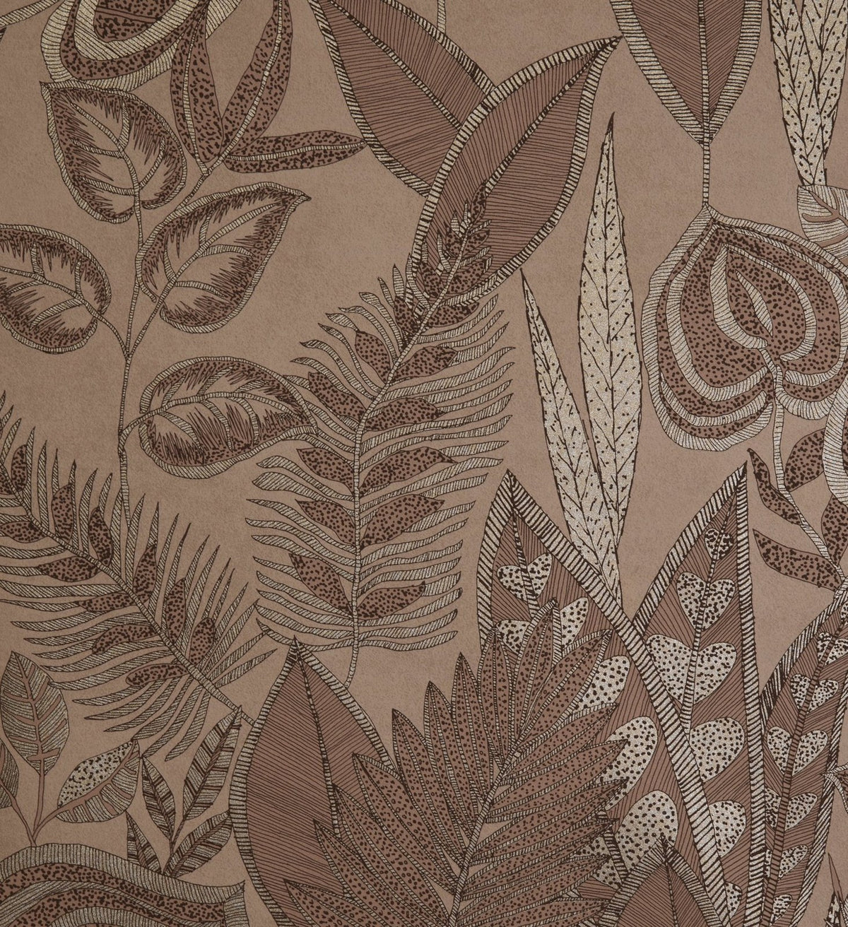 The ReBorn House TRH51290 Wallpaper in brown, colorway TRH51290.A, swatch