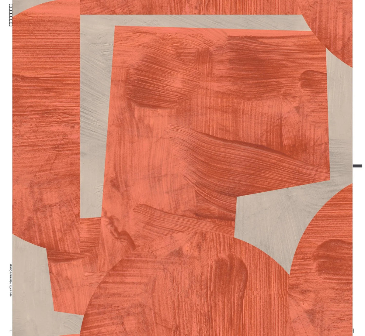 The ReBorn House TRH51383 Wallpaper in orange and red, colorway TRH51383.A, swatch