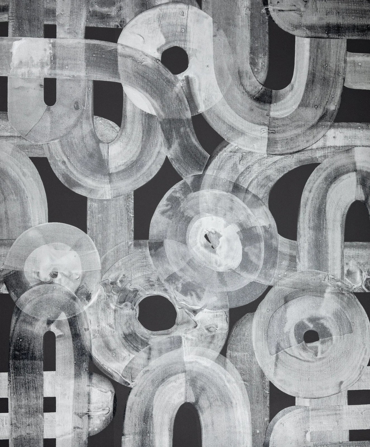 The ReBorn House TRH51415 Wallpaper in grey, colorway TRH51415.A, swatch