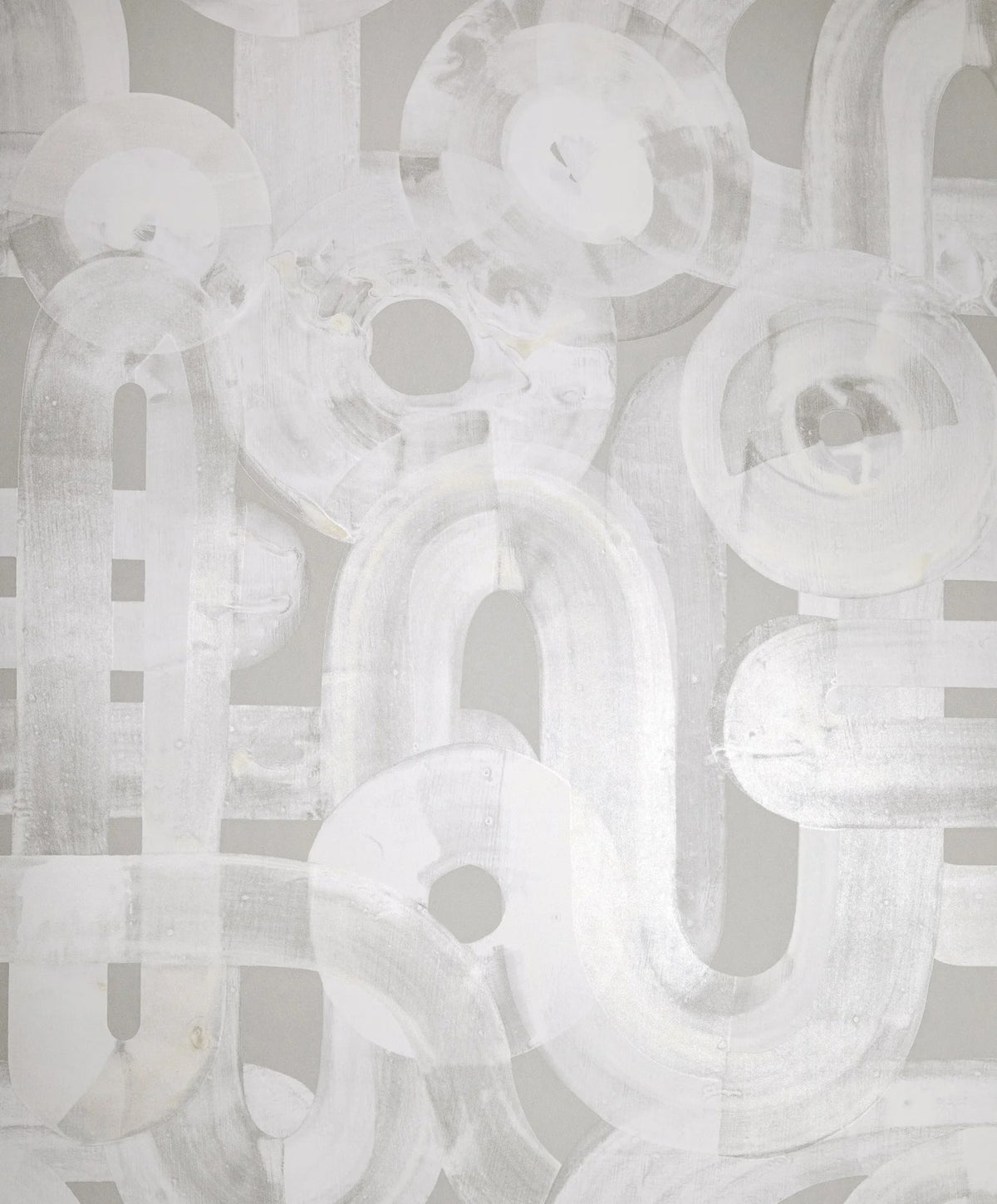 The ReBorn House TRH51416 Wallpaper in grey and white, colorway TRH51416.A, swatch