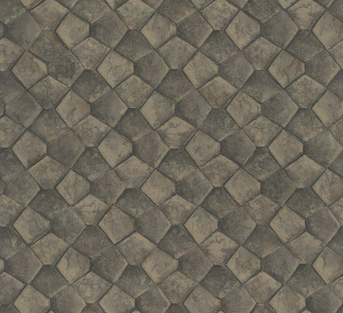 The ReBorn House TRH51636 Wallpaper in grey and brown, colorway TRH51636.A, swatch