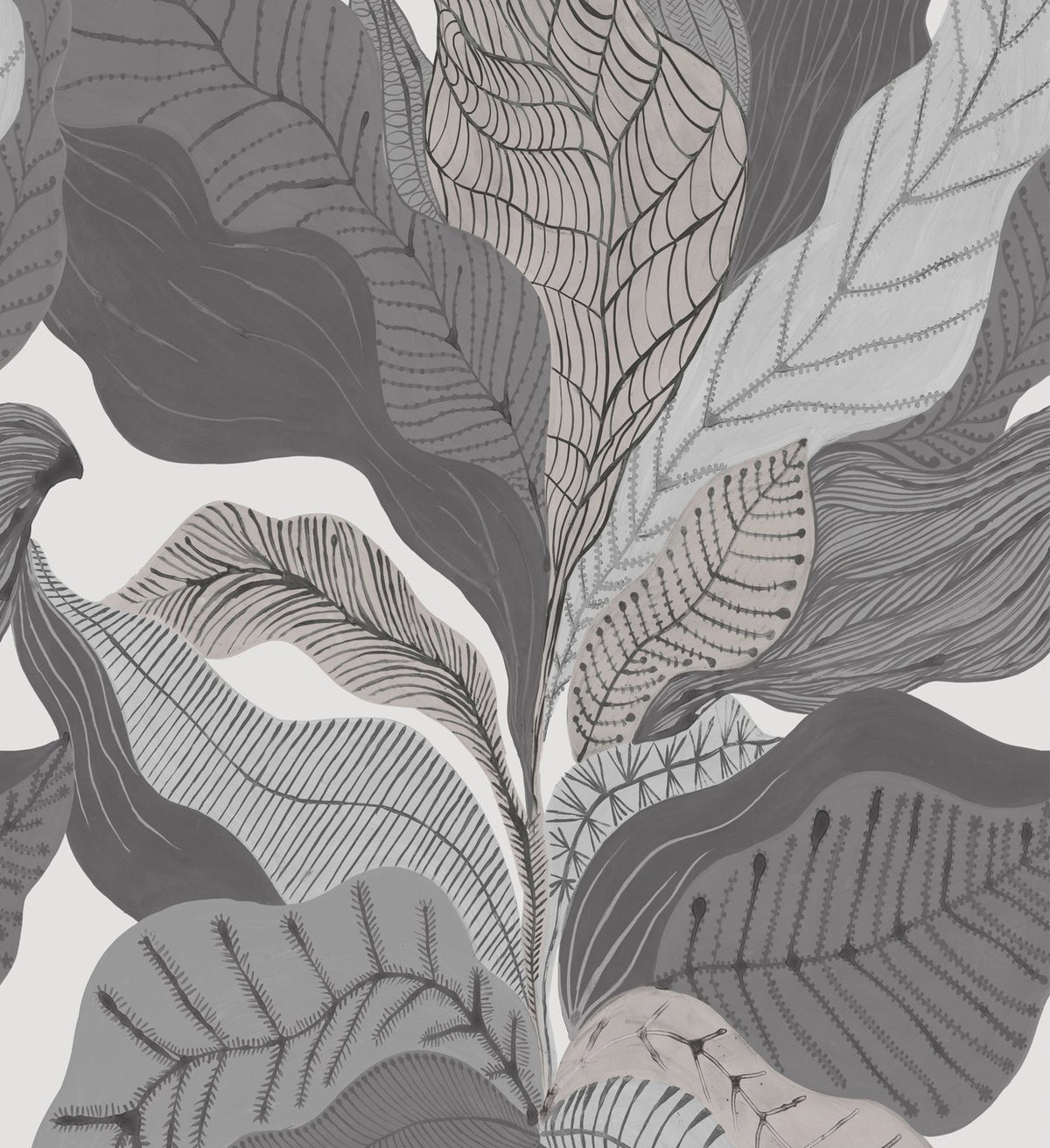 The ReBorn House TRH51677 Wallpaper Mural in grey, colorway TRH51677.A, swatch