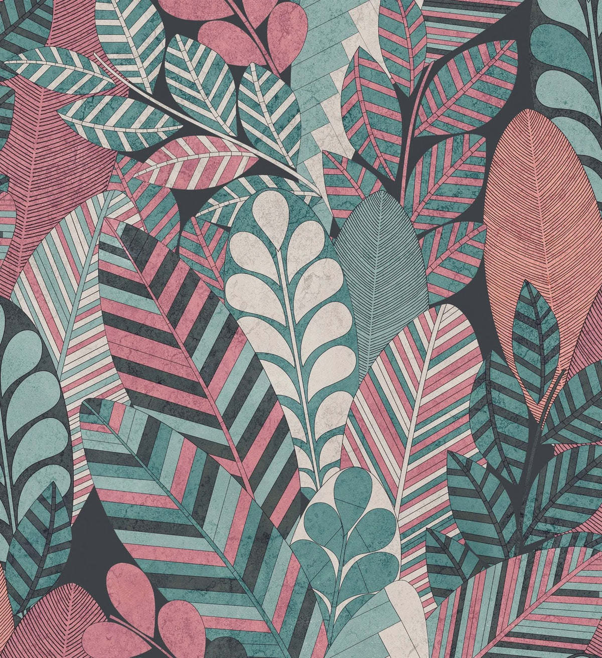 The ReBorn House TRH51680 Wallpaper in grey and red, colorway TRH51680.A, swatch