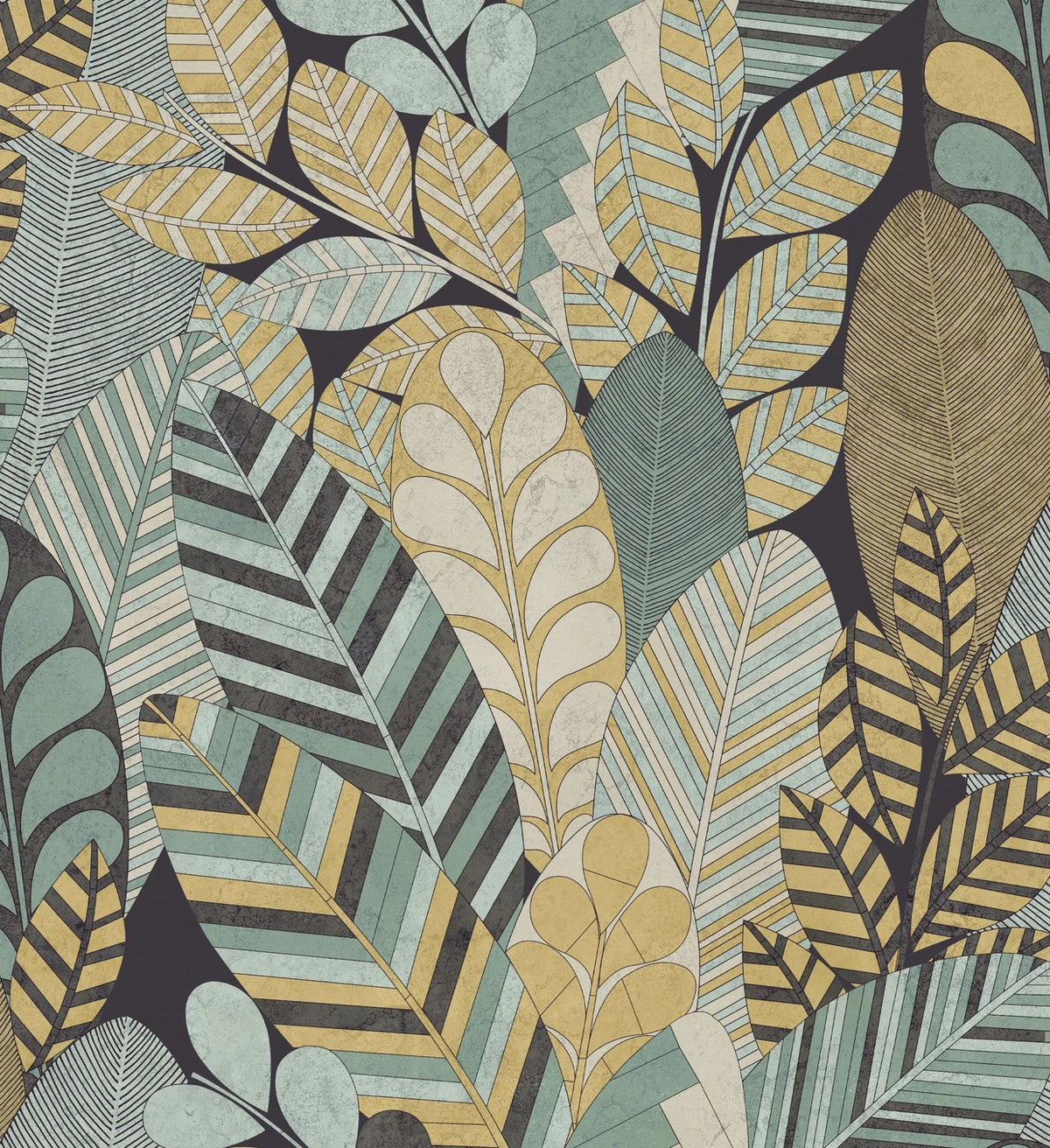 The ReBorn House TRH51680 Wallpaper in green and neutral, colorway TRH51680.C, swatch