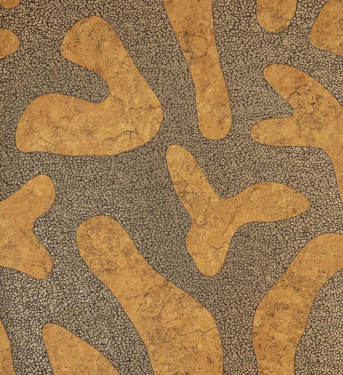 The ReBorn House TRH51682 Wallpaper in brown and gold, colorway TRH51682.D, swatch