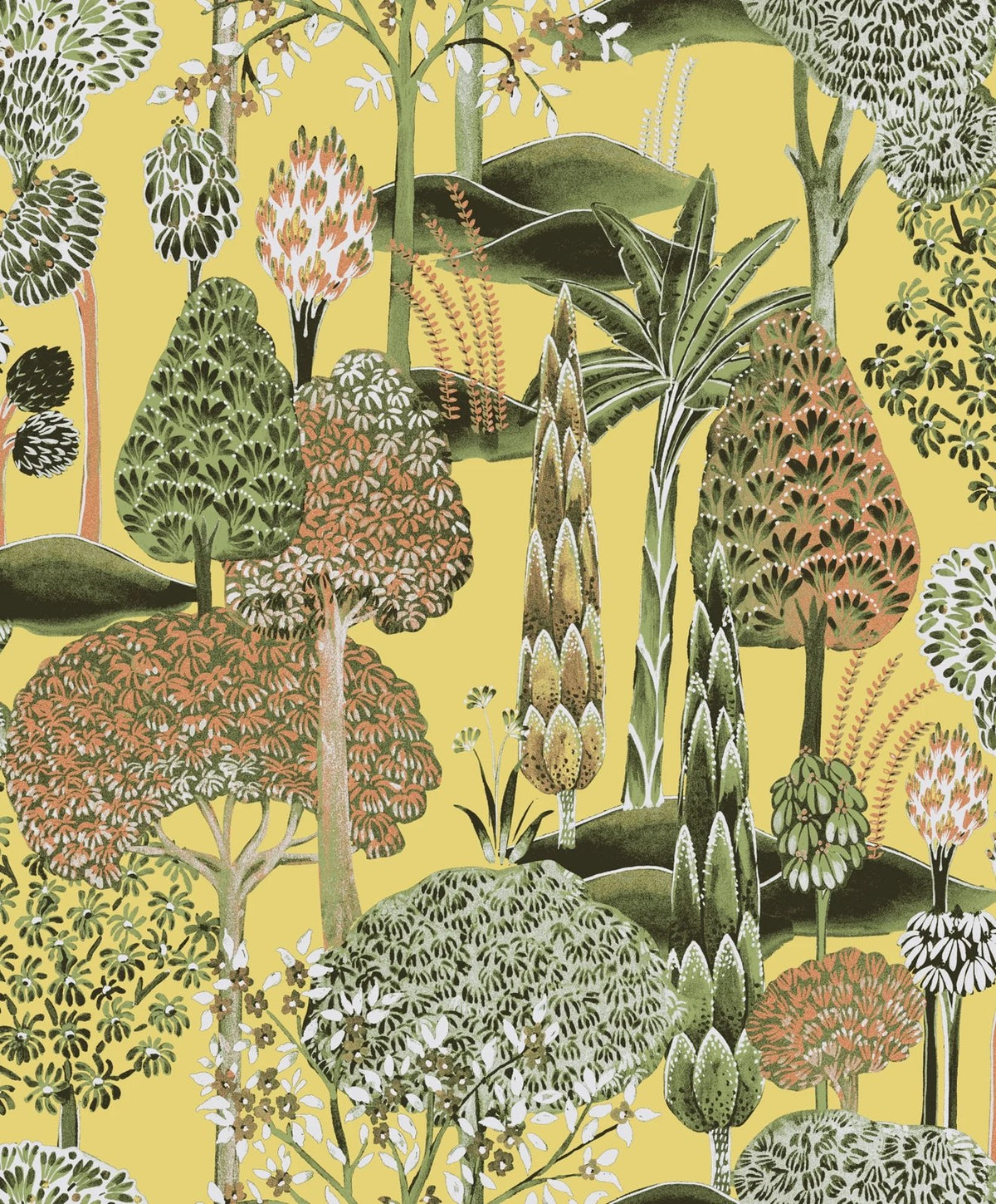 The ReBorn House TRH51693 Wallpaper in neutral and green, colorway TRH51693.C, swatch