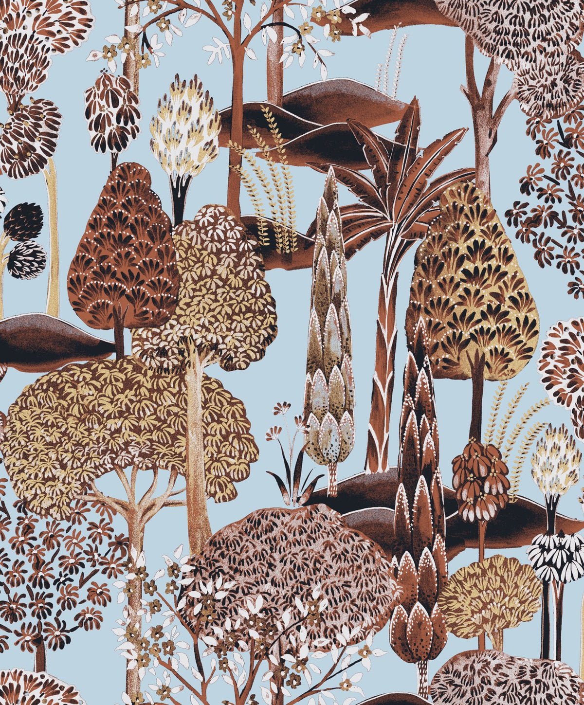 The ReBorn House TRH51693 Wallpaper in brown and grey, colorway TRH51693.D, swatch