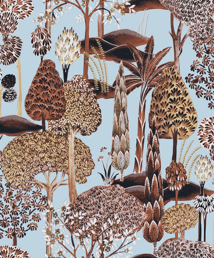 The ReBorn House TRH51693 Wallpaper in brown and grey, colorway TRH51693.D, swatch