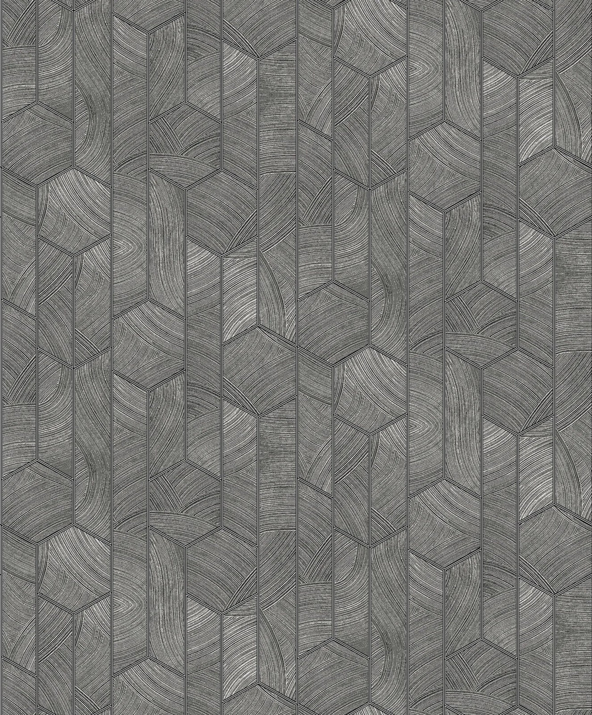 The ReBorn House TRH51694 Wallpaper in grey, colorway TRH51694.A, swatch
