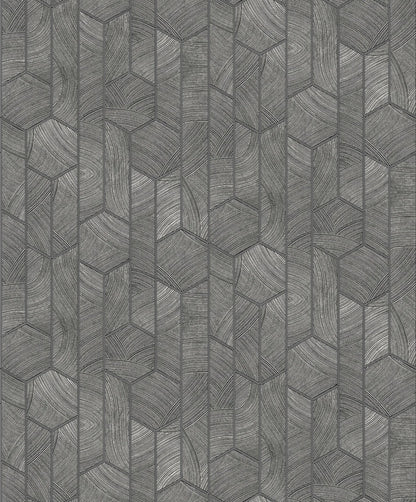 The ReBorn House TRH51694 Wallpaper in grey, colorway TRH51694.A, swatch