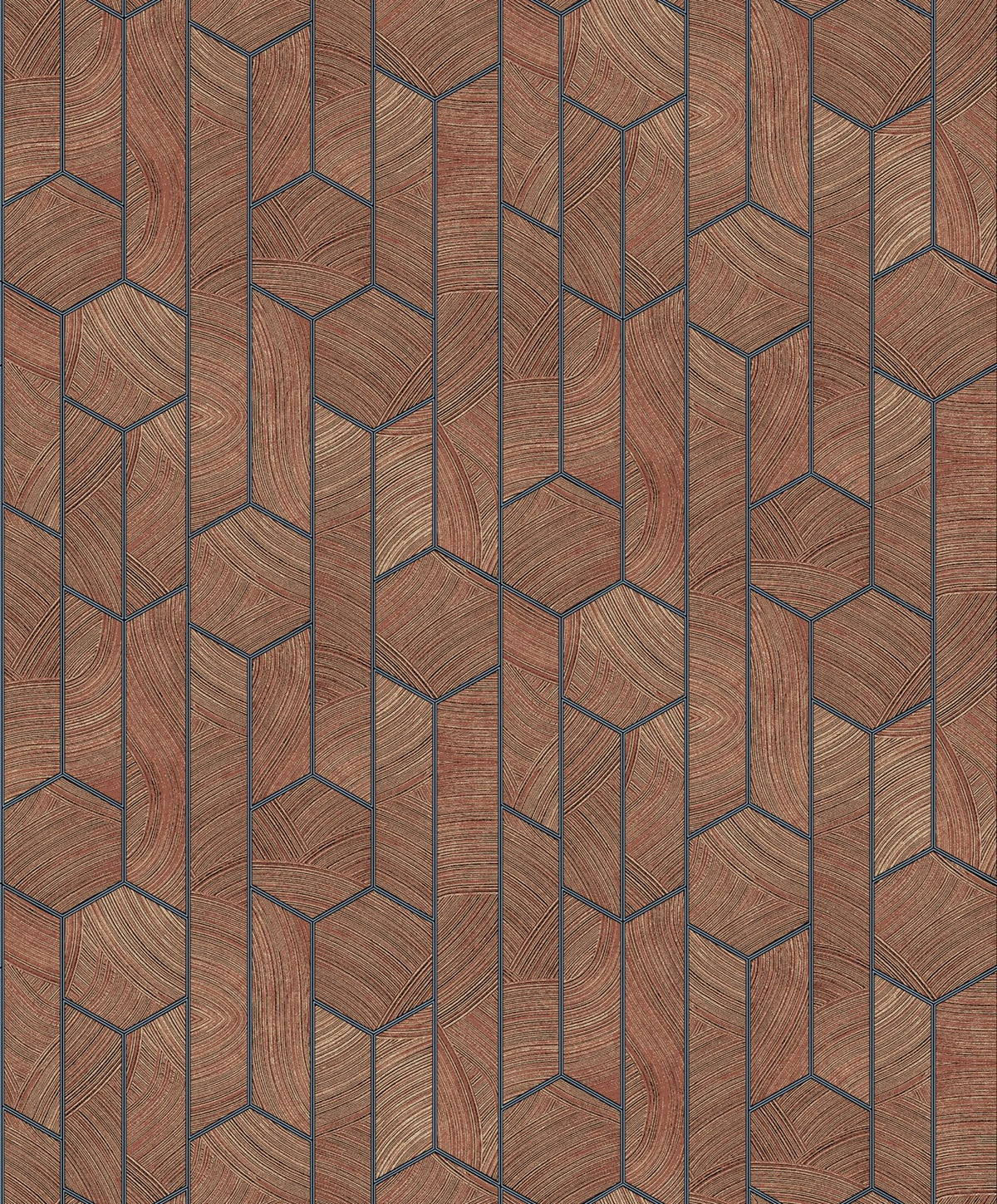The ReBorn House TRH51694 Wallpaper in brown, colorway TRH51694.F, swatch