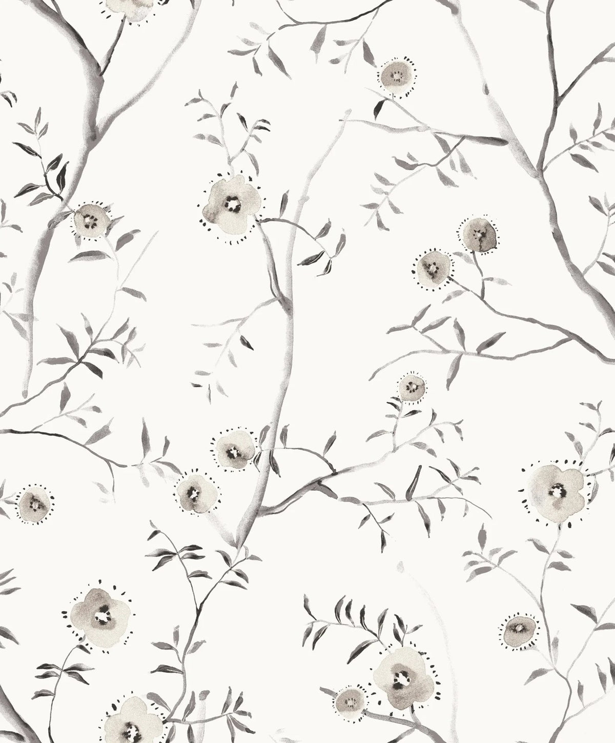 The ReBorn House TRH51695 Wallpaper in white, colorway TRH51695.A, swatch