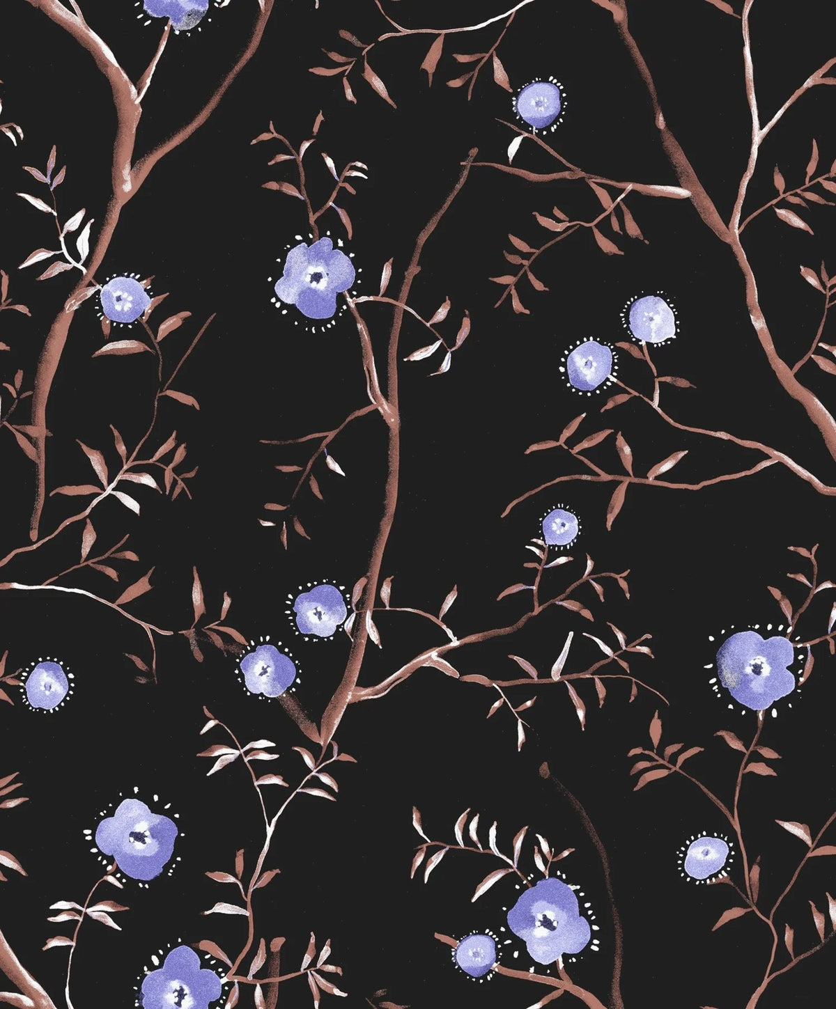 The ReBorn House TRH51695 Wallpaper in black, colorway TRH51695.E, swatch