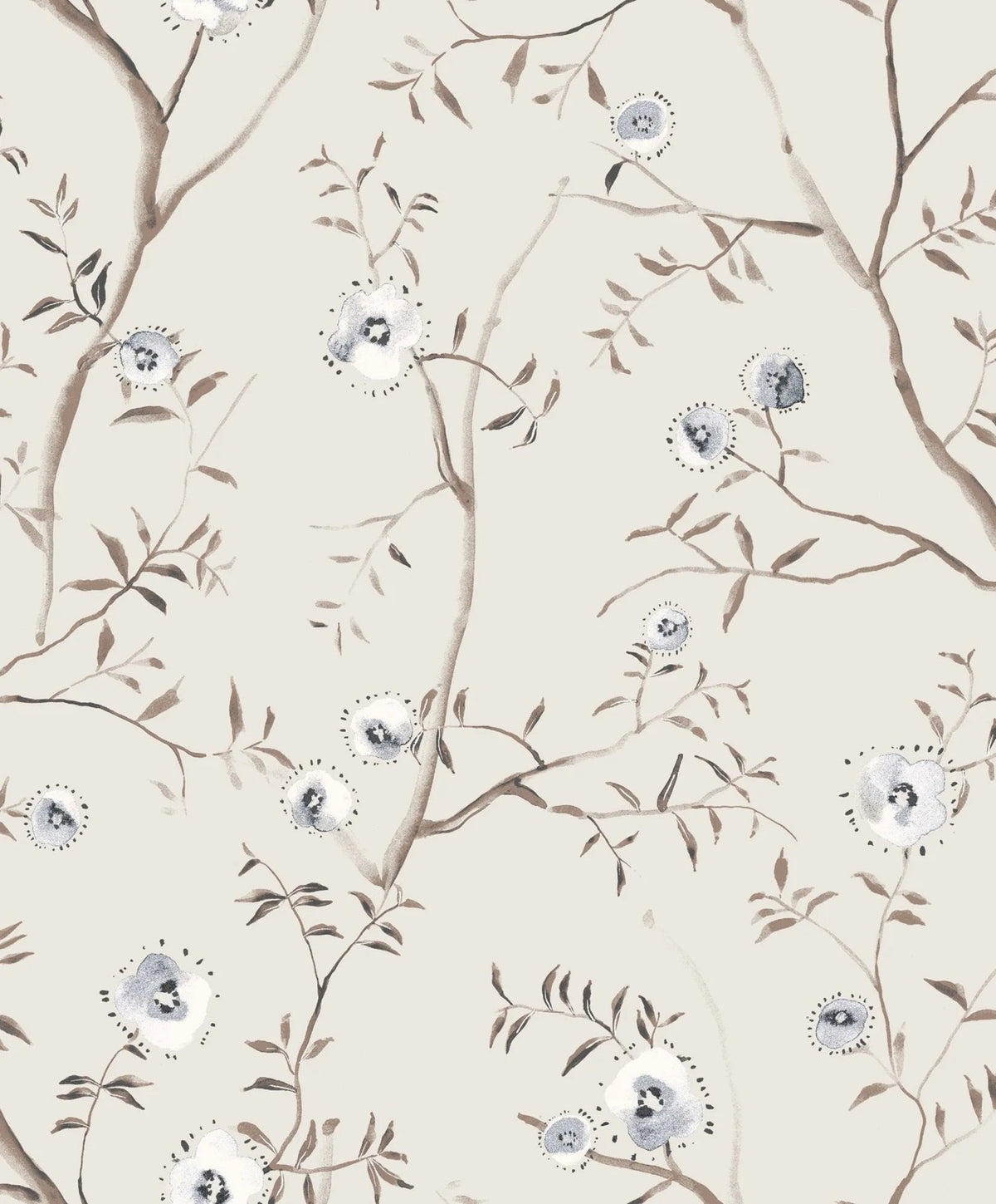 The ReBorn House TRH51695 Wallpaper in white and grey, colorway TRH51695.F, swatch