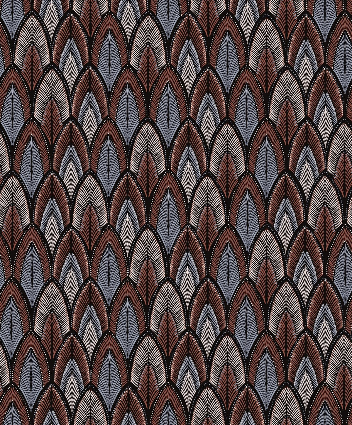 The ReBorn House TRH51697 Wallpaper in grey and brown, colorway TRH51697.F, swatch