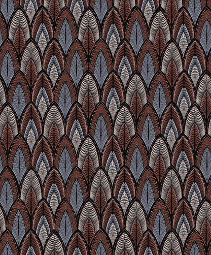 The ReBorn House TRH51697 Wallpaper in grey and brown, colorway TRH51697.F, swatch