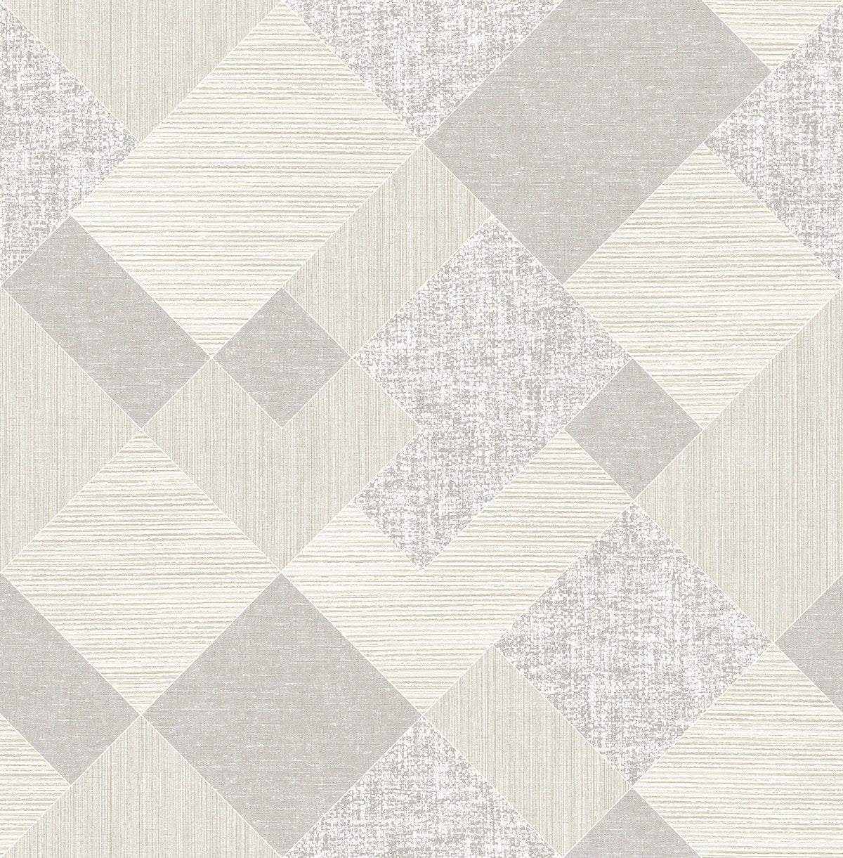 The ReBorn House TRH51769 Wallpaper in white and grey, colorway TRH51769.A, swatch