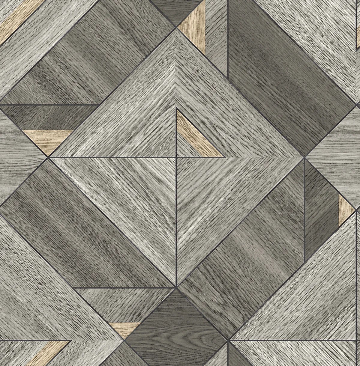 The ReBorn House TRH51771 Wallpaper in grey, colorway TRH51771.A, swatch