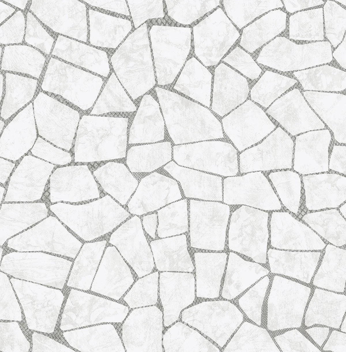 The ReBorn House TRH51813 Wallpaper in white and grey, colorway TRH51813.A, swatch