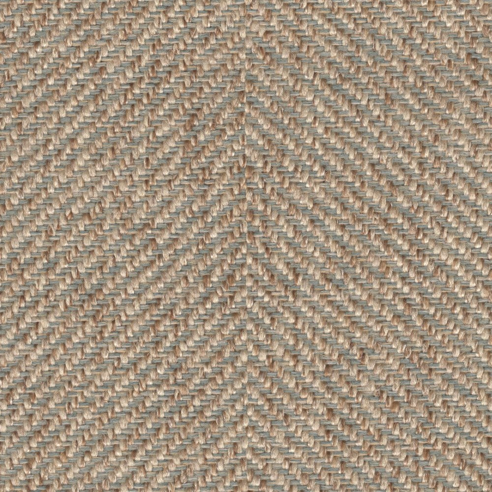 The ReBorn House TRH5628 Performance Fabric in Meadow, colorway TRH5628.C, herringbone in green, brown and neutral