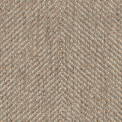 The ReBorn House TRH5628 Performance Fabric in Meadow, colorway TRH5628.C, herringbone in green, brown and neutral
