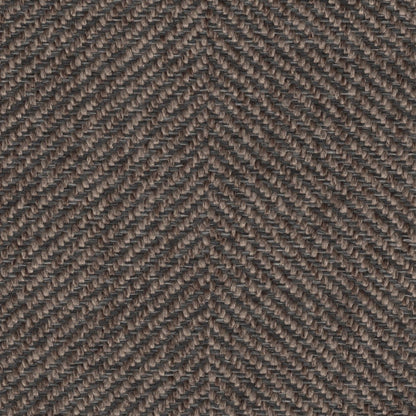 The ReBorn House TRH5628 Performance Fabric in Badger, colorway TRH5628.E, herringbone in brown and grey