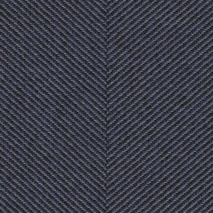 The ReBorn House TRH5628 Performance Fabric in Navy, colorway TRH5628.J, herringbone in blue, grey and black