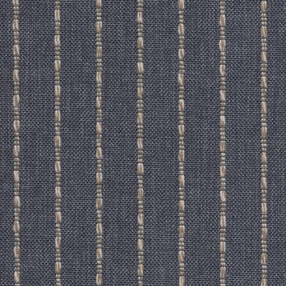 The ReBorn House TRH5637 Performance Fabric in Navy, colorway TRH5637.A, stripe in blue and grey