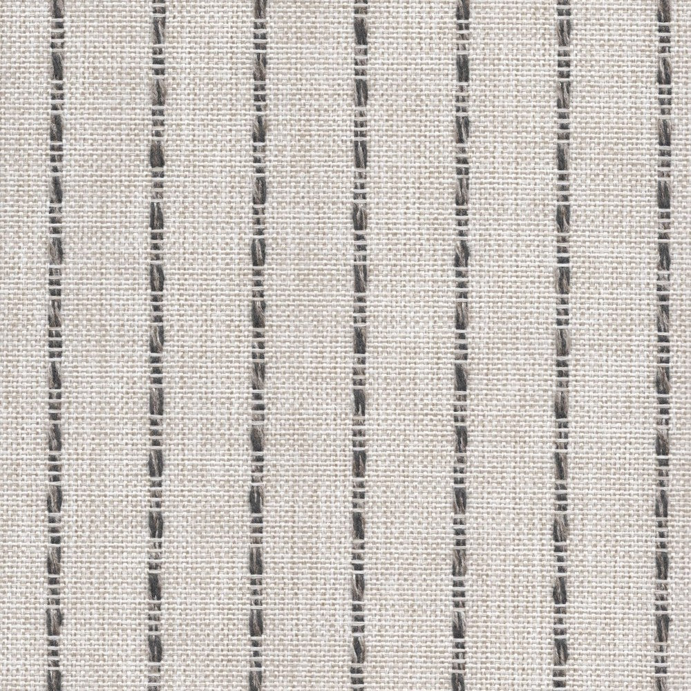 The ReBorn House TRH5637 Performance Fabric in Linen Grey, colorway TRH5637.B, stripe in grey
