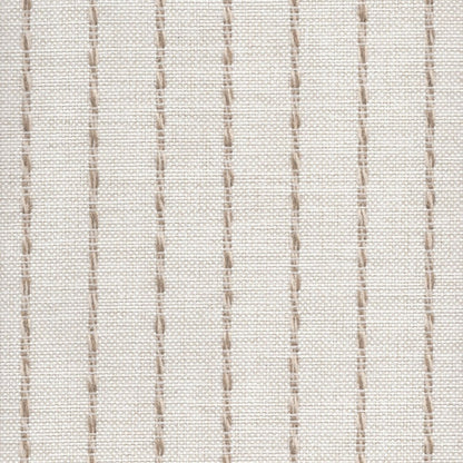 The ReBorn House TRH5637 Performance Fabric in Linen Taupe, colorway TRH5637.E, stripe in neutral and white