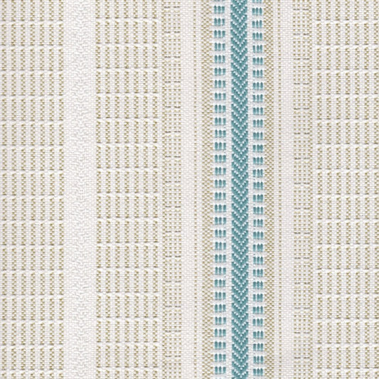 The ReBorn House TRH5652 Outdoor Performance Fabric in Sprout, colorway TRH5652.A, stripe in green, white and neutral