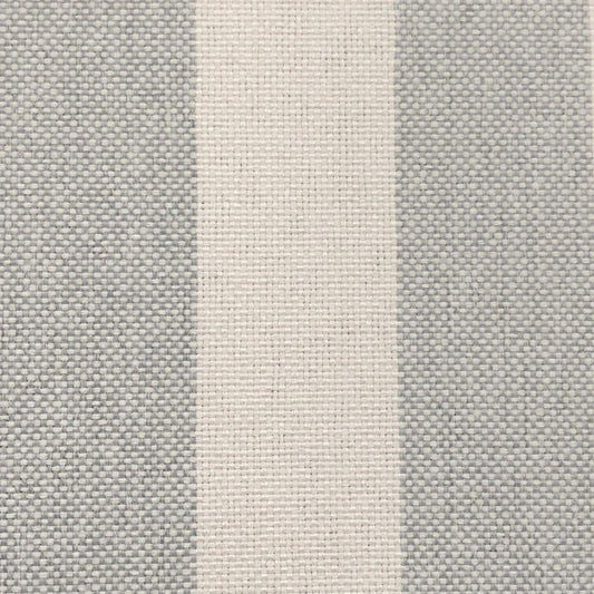 The ReBorn House TRH5662 Outdoor Performance Fabric in Grey, colorway TRH5662.B, cabana stripe in grey and neutral
