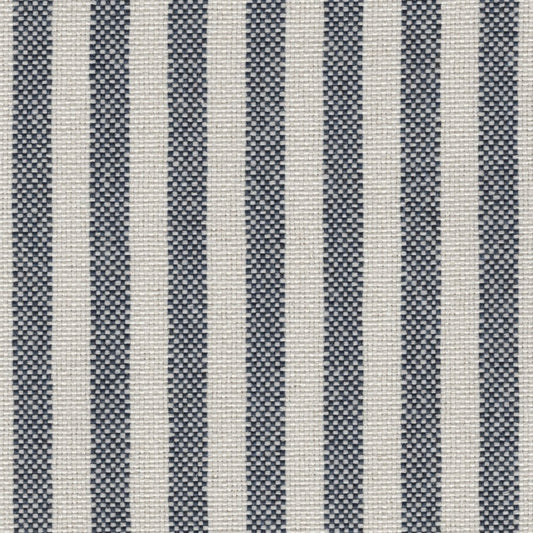 The ReBorn House TRH5668 Outdoor Performance Fabric in Sail, colorway TRH5668.A, awning stripe in white and grey