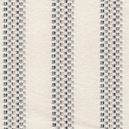 The ReBorn House TRH5682 Outdoor Performance Fabric in Berber, colorway TRH5682.B, stripe in neutral, white and grey