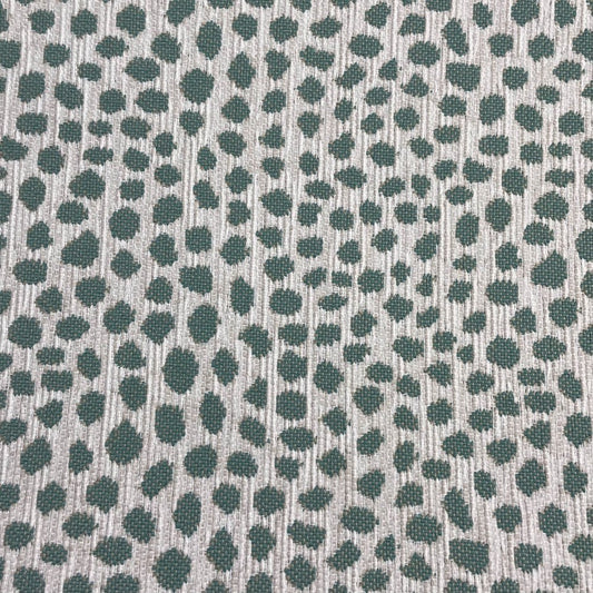 The ReBorn House TRH5691 Outdoor Performance Jacquard in Water, colorway TRH5691.A, animal print in teal and grey