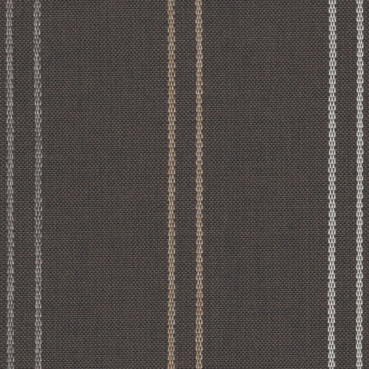 The ReBorn House TRH5692 Outdoor Performance Fabric in Brown, colorway TRH5692.A, stripe in brown and grey