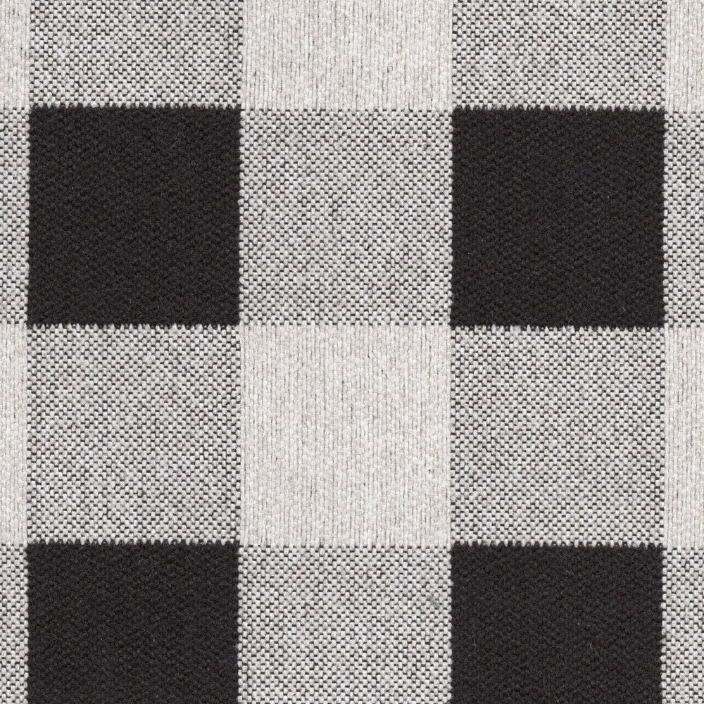 The ReBorn House TRH5698 Performance Jacquard in Black, colorway TRH5698.A, buffalo check in black and grey