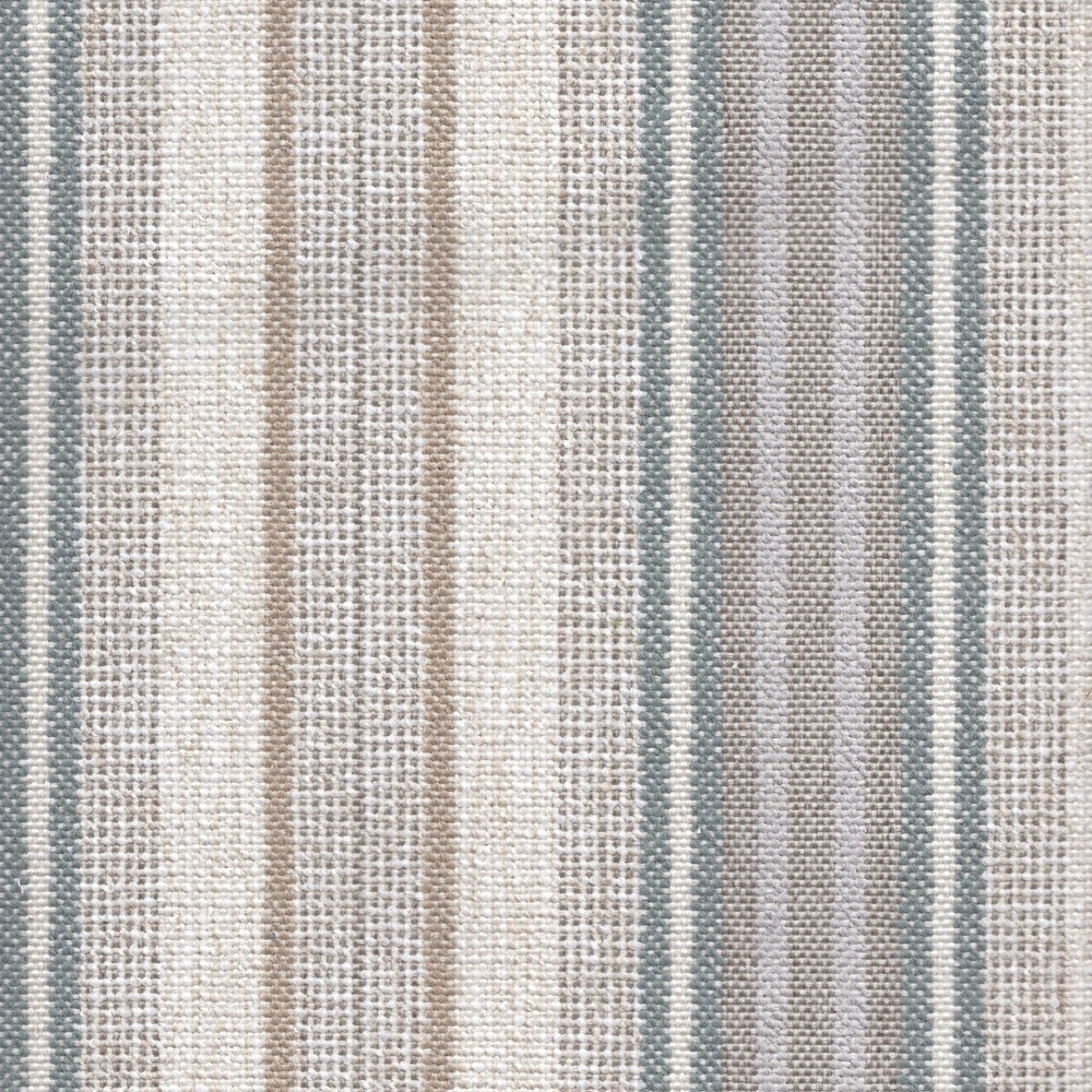 The ReBorn House TRH5702 Outdoor Performance Fabric in Mineral, colorway TRH5702.B, stripe in grey and white