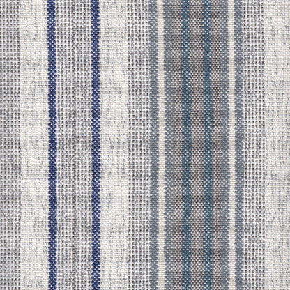 The ReBorn House TRH5702 Outdoor Performance Fabric in Denim, colorway TRH5702.C, stripe in blue and grey