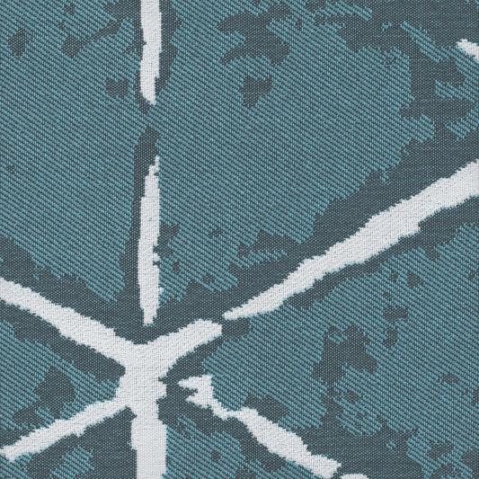 The ReBorn House TRH5727 Outdoor Performance Jacquard in Teal, colorway TRH5727.A, abstract in teal and blue